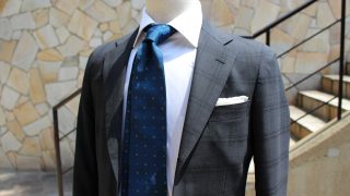 Window pane Suit-Charcoal gray