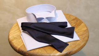 Bow Tie-Navy Silk